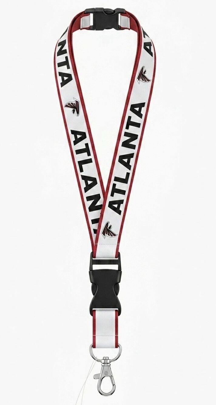 Atlanta Falcons Red Reflective Team Detachable Lanyard